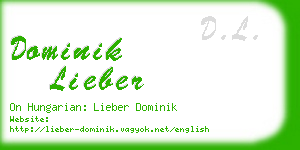 dominik lieber business card